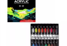 Rosa Gallery Acrylic Tube Paint Set - 18 x 20ml Assorted Colors in Cardbox