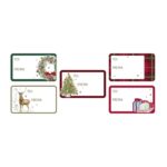 Clairefontaine 50 Gift Tags - Traditional Design for Christmas and Party Decor