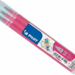 Pilot Frixion Pen Refills Medium 0.7mm Pink set of 3