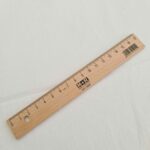 M+R 17cm Beechwood Ruler With Steel Edge - Untreated, Free From Toxins (mm/cm)