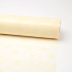 Oasis 40 Micron (80cm x 50M) Abundance of Cream Roses Roll Cellophane Wrap - Versatile & Recyclable