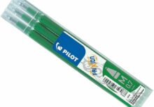 Pilot Frixion Pen Refills Medium 0.7mm Green set of 3