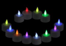 Colour Changing LED Tealight Candles - (3 Pack) for Christmas, Party & Festival Decor