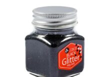 Jakar Glitter Fine, Black, 40G Square Jar