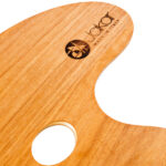 Jakar Palette, Varnished Walnut/Poplar Laminate, 25 X 35Cm, Flat, Oval Shaped, With Thumb Hole, Medium