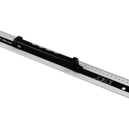 Jakar Aluminium Cutting Ruler With A Black Grip Handle - 45Cm