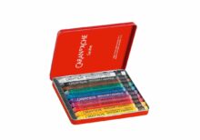 Caran d'Ache Neocolor II 10 Water Soluble Wax Colour Pastels in Metal Tin