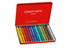 Caran d'Ache Neocolor I 15 Water Resistant Colour Wax Pastels in Metal Tin