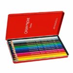 Caran d'Ache Supracolor 12 Water Soluble Colour Pencils in Metal Tin