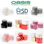 Oasis Round Black Hat Boxes Set of 3 - Strong, Waterproof & Recyclable for Floristry Art & Crafts
