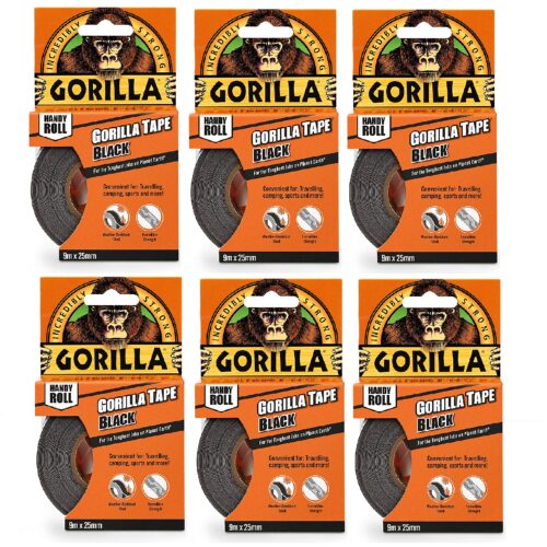 Gorilla Handy Roll Black 25mm x 9.14M