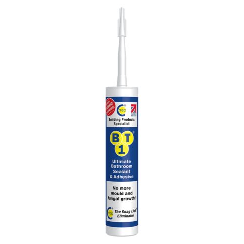 CT1 White Bathroom Sealant & Adhesive (3 Tubes) - 290ml - Ultimate Waterproof, Hygienic, Odourless & Anti-Mould Adhesive